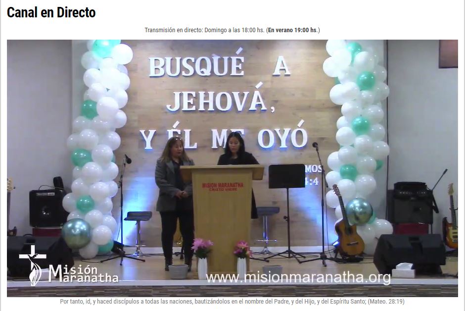 Dos Veladas 05-11-2021 – Misión Maranatha – Paiporta – Valencia – España