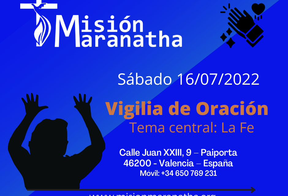 Vigilia de Oración Sábado 16/07/2022 a las 20h