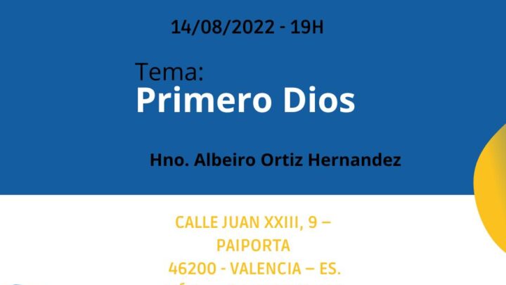 Domingo, 16 de Octubre a las 18h en directo desde www.misionmaranatha.org/canaldirecto/