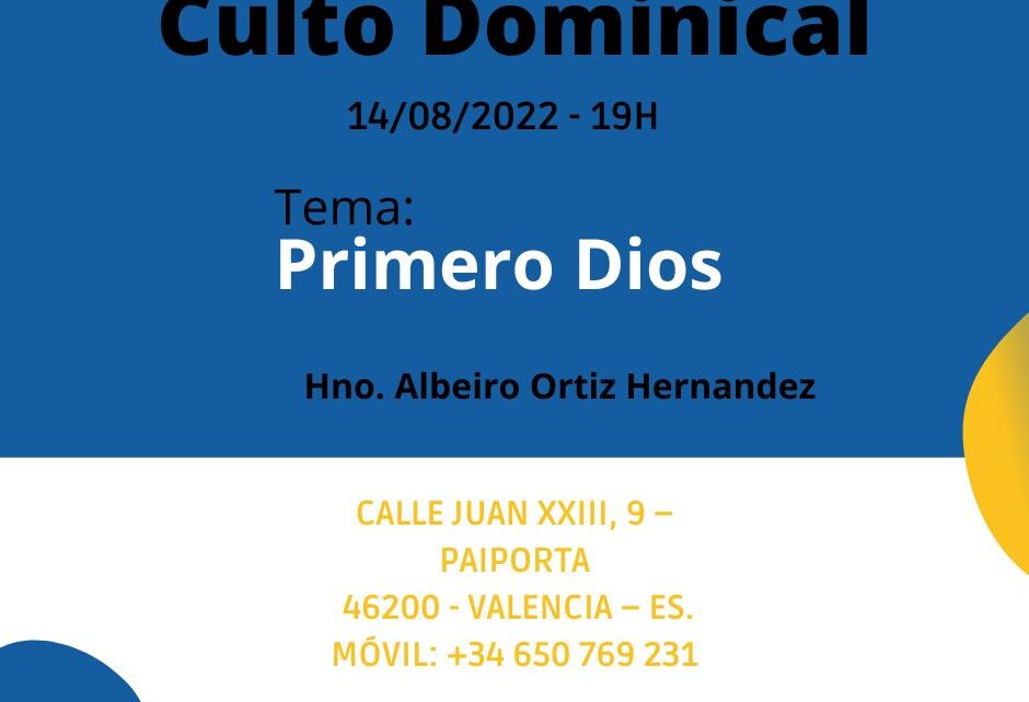 Domingo, 16 de Octubre a las 18h en directo desde www.misionmaranatha.org/canaldirecto/