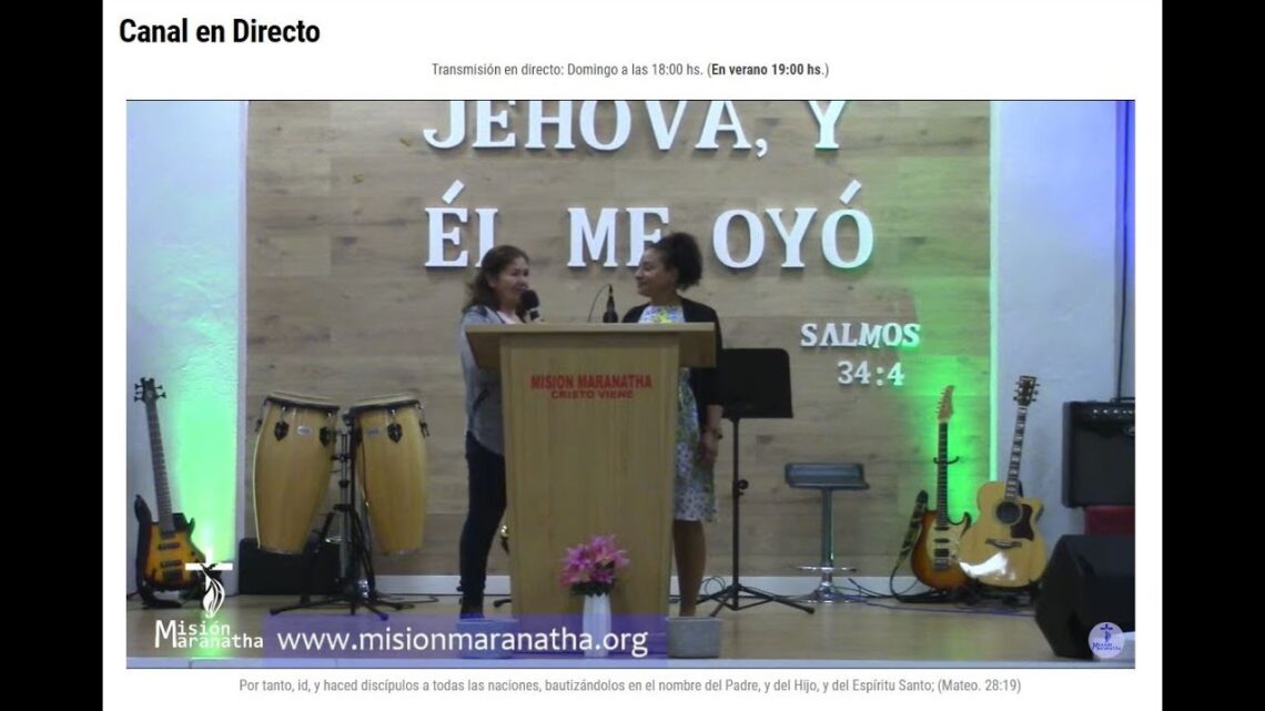 Grabación del Culto Dominical Misión Maranatha 26-03-2023 Paiporta (Valencia) España.